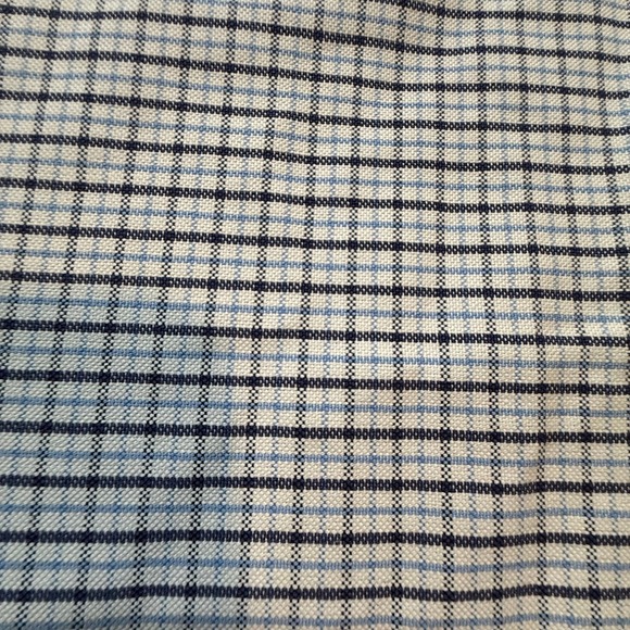 L.L. Bean Wrinkle-Resistant Short Sleeve Button-Down Shirt Men 17.5 Tall - Picture 7 of 9